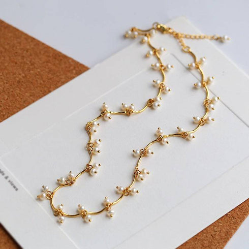 Cherry Pearls Necklace and Bracelet (Purchase Individually) - Zafari Studio Jewelry